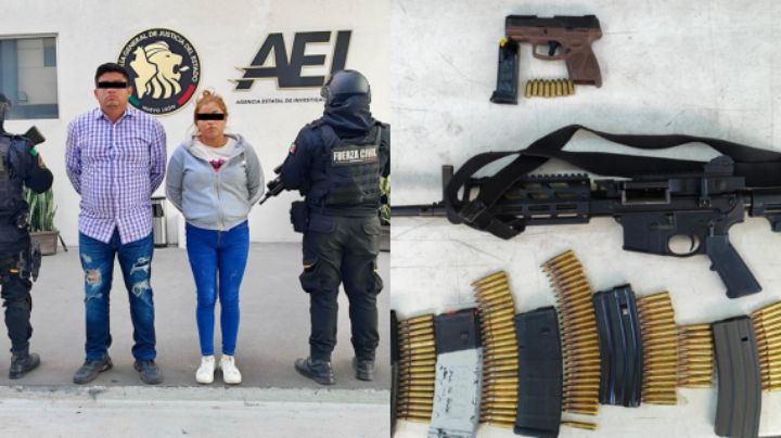 Arrestan a una pareja con armas y drogas en Linares