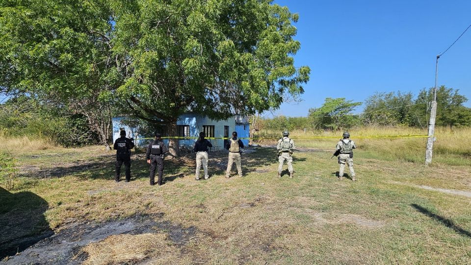 Aseguran inmueble en el poblado Loma Alta del municipio de Gómez Farías.