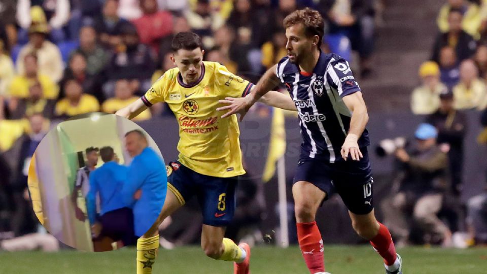 Canales y Corona reclaman al árbitro tras la Final