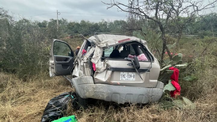 Familia vuelca en la Carretera Nacional y muere niña de 3 años