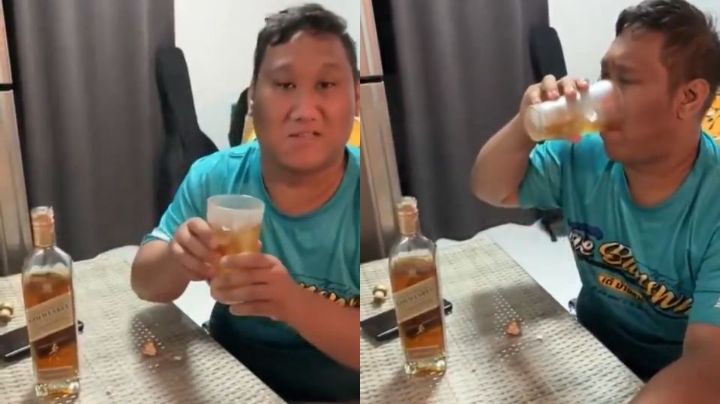 Así fueron los últimos momentos del influencer que murió al beber una botella de whisky