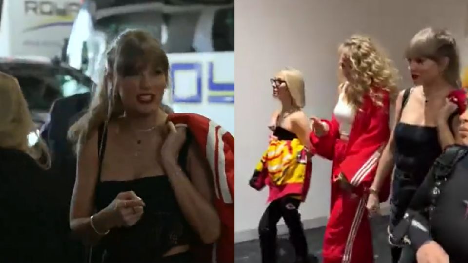 Taylor Swift a su llegada al Super Bowl.