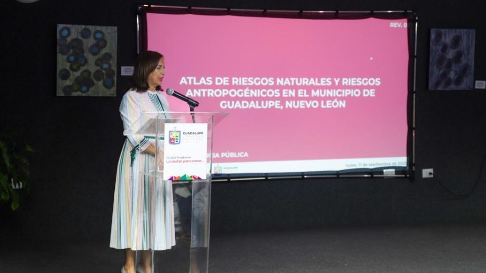 Cristina Díaz presenta actualización de Atlas de Riesgos