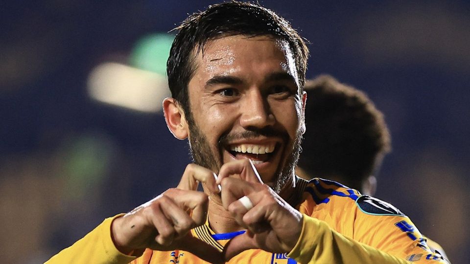 Juan Pablo Vigón celebra su gol ante Vancouver Whitecaps en la Concachampions