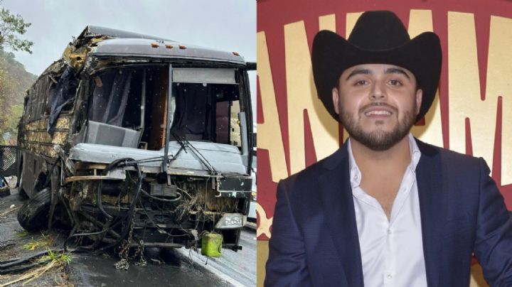 Autobús donde viajaban músicos de Gerardo Ortíz sufre incendio en su viaje a Puebla