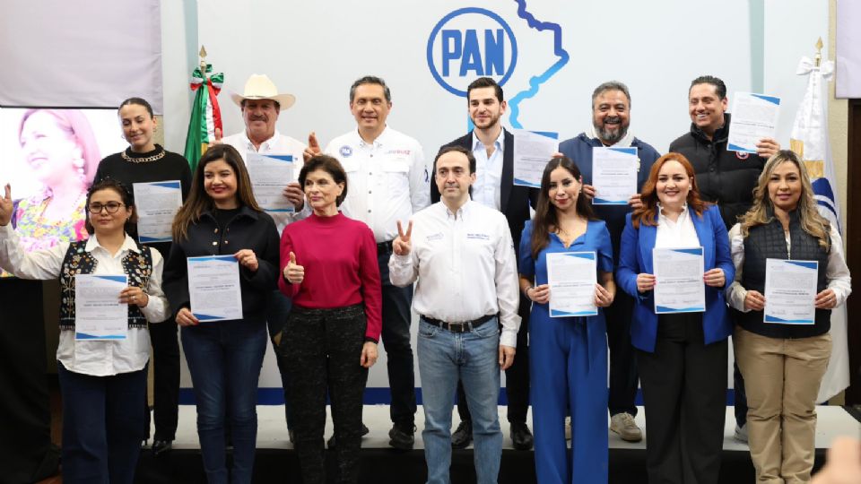 Presentación de candidatos a diputaciones federales por el PAN.