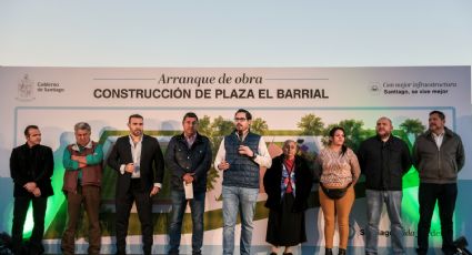 Inicia construcción de plaza en El Barrial