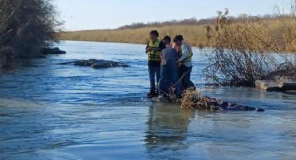 Rescatan a dos menores y siete migrantes en río Bravo, Coahuila