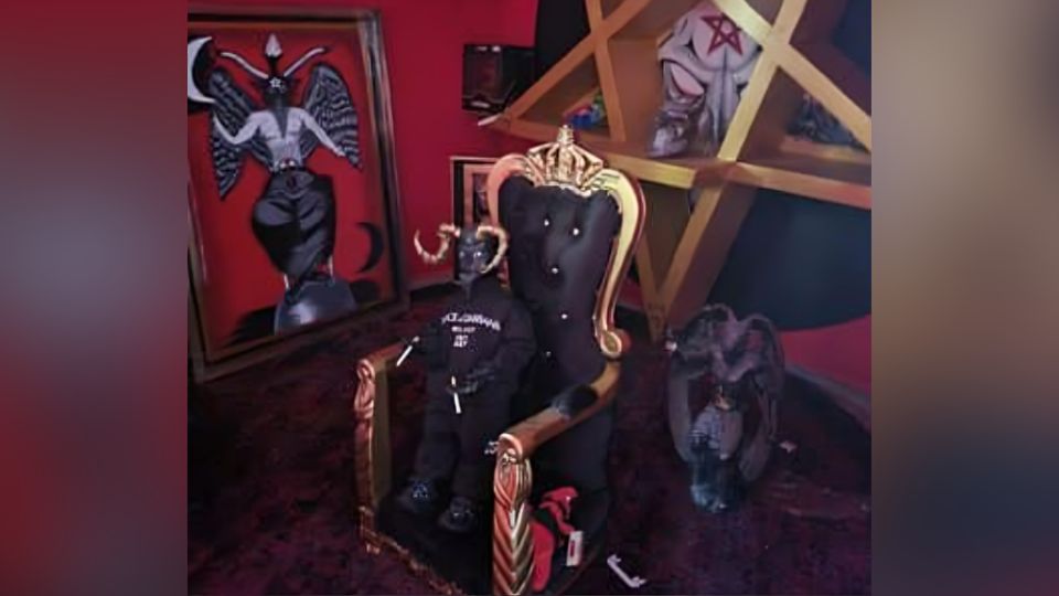 Altar a Satanás detectado en casa de CDMX