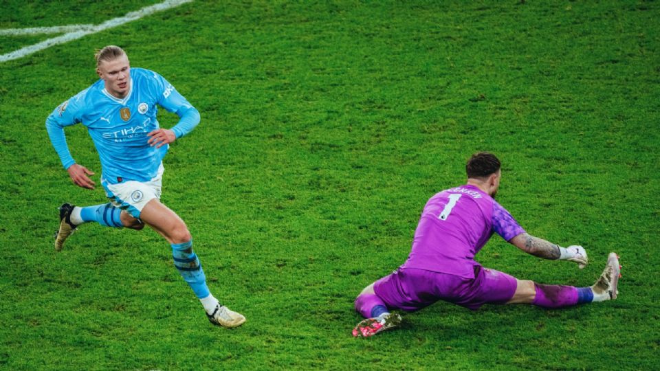 Erling Haaland certificó la victoria del Manchester City ante el Brentford.