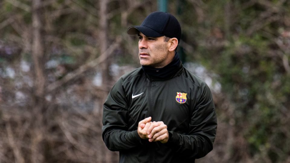 Rafael Márquez, entrenador del Barcelona Atlètic (Barcelona B).