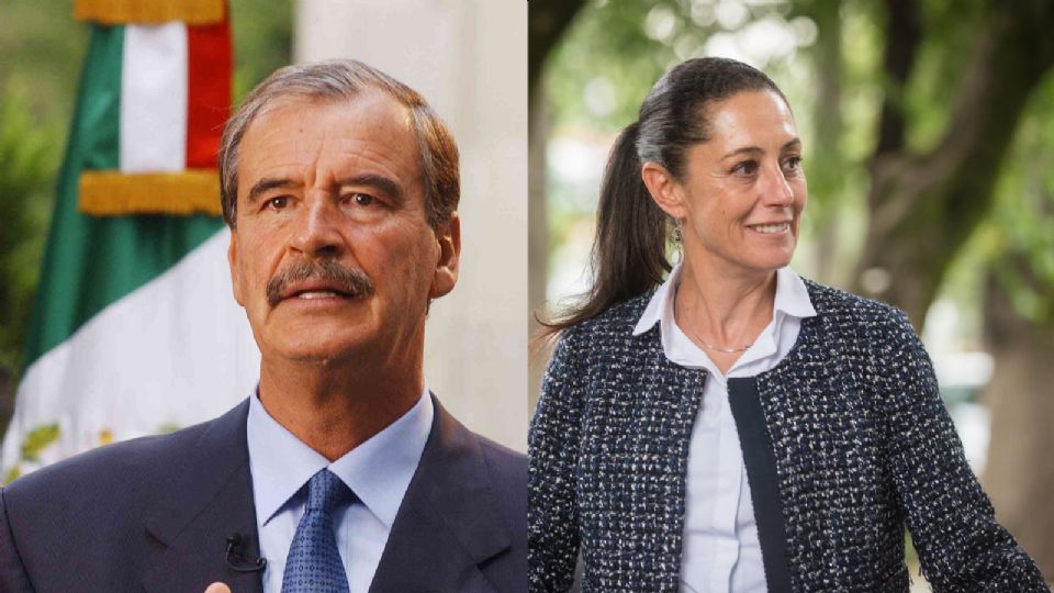 Vicente Fox y Claudia Sheinbaum.