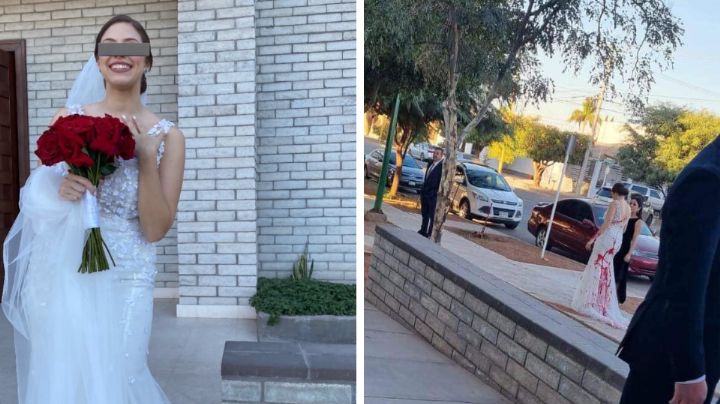 Atacan a novia con pintura roja el día de su boda en Sonora; sospechan de la suegra