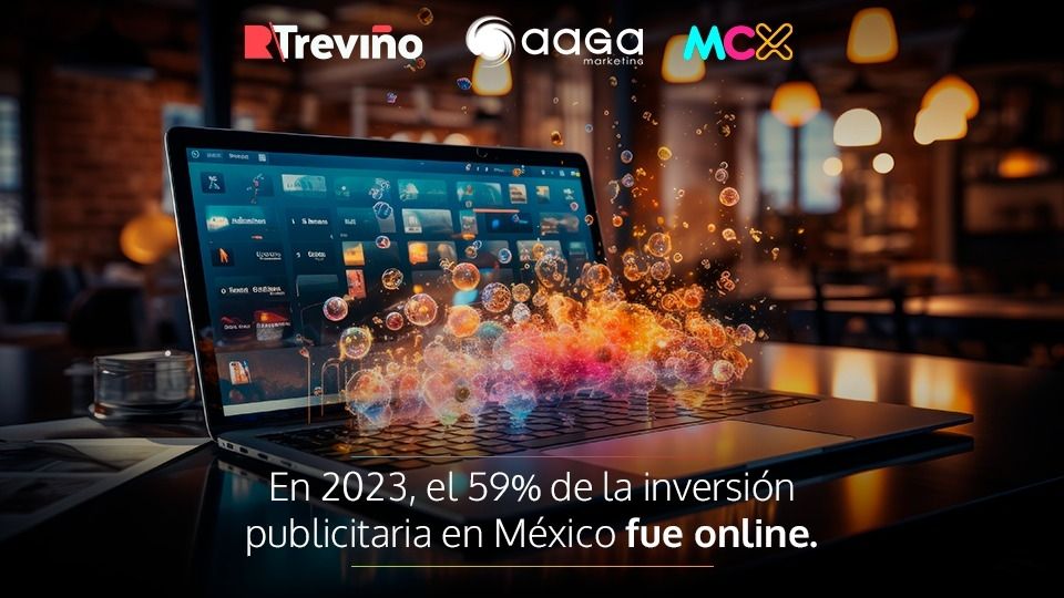 En 2023, el 59% de la inversión publicitaria en México fue online.