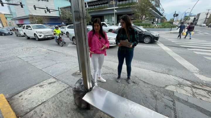 Lorenia Canavati detecta desperfectos en la avenida Gómez Morín