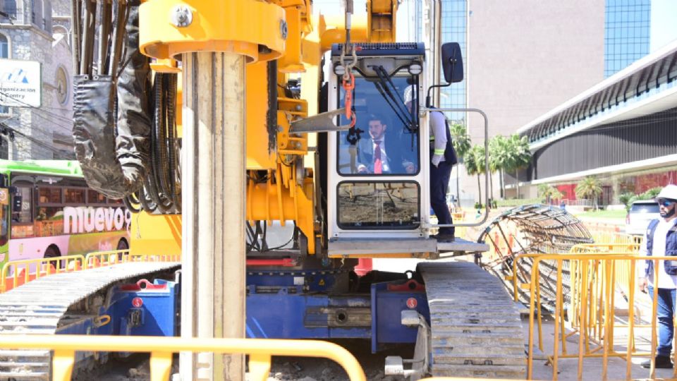 Inicio de trabajos de perforación en la avenida San Jerónimo.