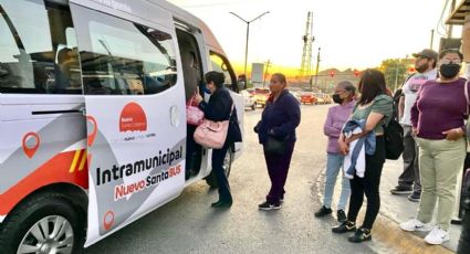 Santa Catarina da banderazo de salida a unidades del 'Santa Bus Intramunicipal'