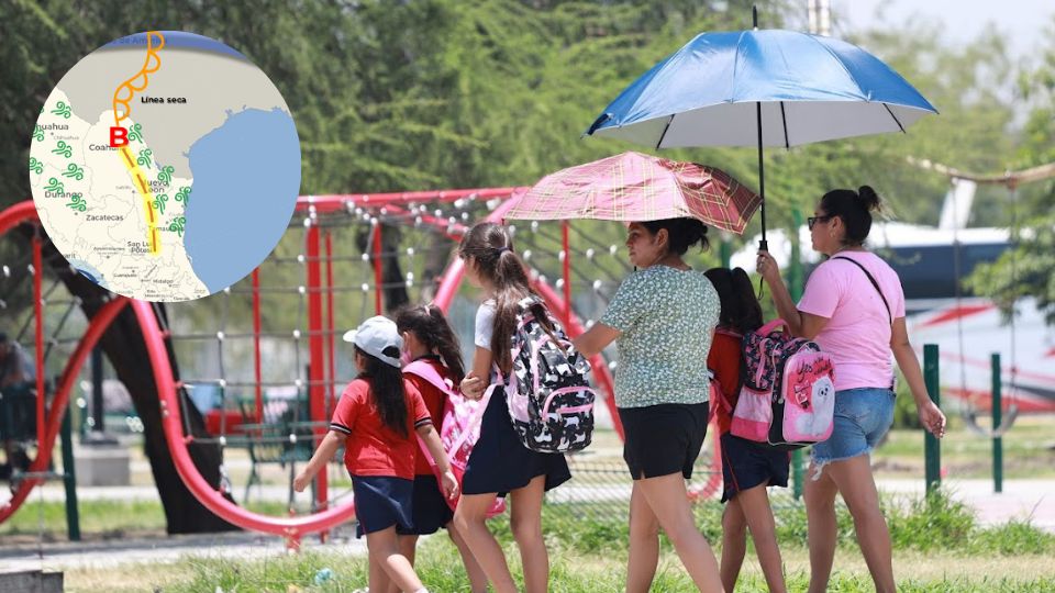 Familias salen a calles de Monterrey entre temperaturas cálidas