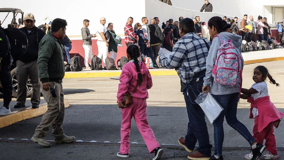 Migrantes en frontera México-EU