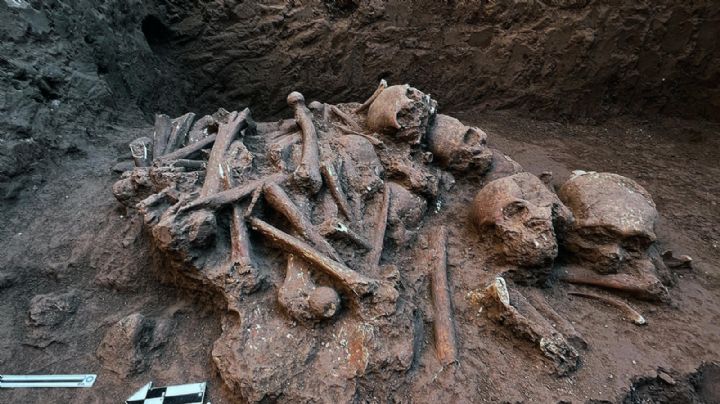 Hallan sistema funerario prehispánico al hacer obra de alcantarillado en Nayarit
