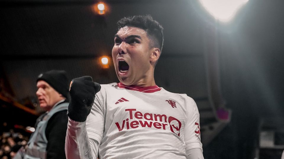 Casemiro celebra su anotación frente al Nottingham Forest en la FA Cup