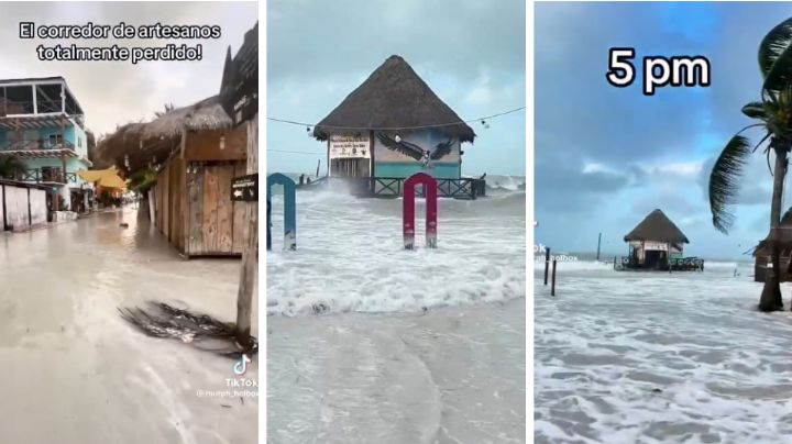 'Surada' inunda Isla Holbox y deja pescadores desaparecidos