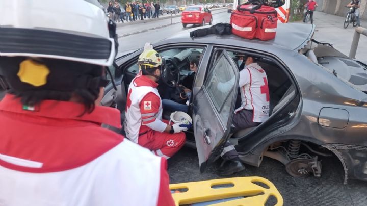 Choque con unidad de Ecovía deja cinco lesionados en la Av. Ruiz Cortines