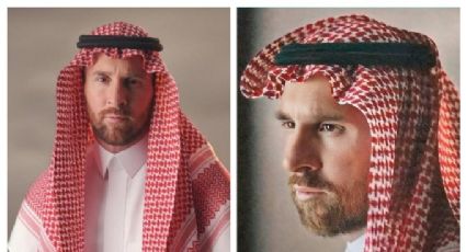 Messi, nuevo rostro de marca de lujo saudí: posa con atuendo típico y genera controversia