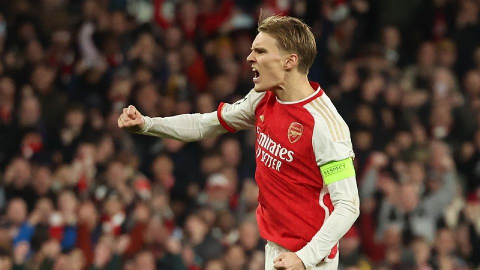 Martin Ødegaard, capitán del Arsenal y en cuartos de final.