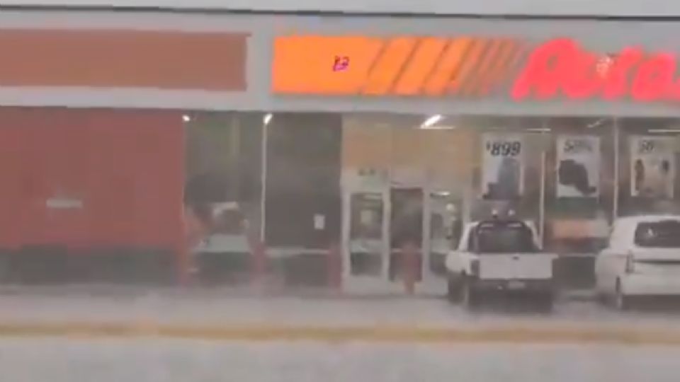 Fuerte granizada en Coahuila