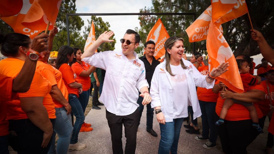 Luis Donaldo Colosio Riojas y Martha Herrera, candidatos al Senado por MC.