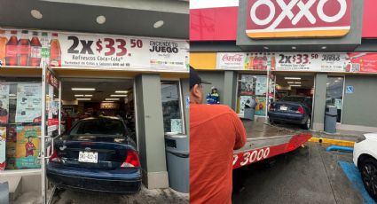 Adulto mayor impacta su auto contra una tienda en San Nicolás