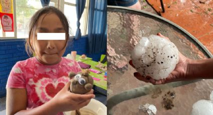 Bola de granizo golpea y fractura cráneo a niña en Coahuila