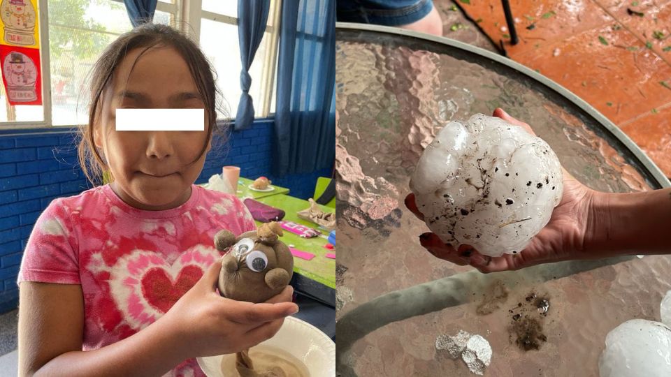 Niña golpeada por granizo en Sabinas está internada en Monterrey