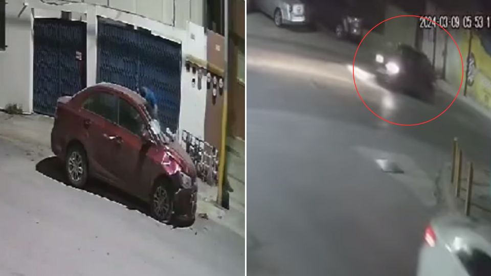 Fotos del auto que habría atropellado al hombre en Guadalupe