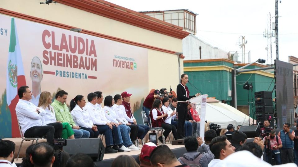 Claudia Sheinbam Pardo, candidata presidencial de la coalición “Sigamos Haciendo Historia”.