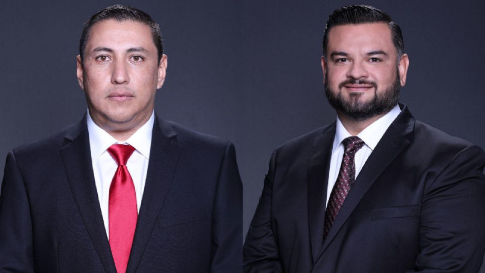 Jesús Homero Aguilar, diputado local del PRI con licencia (izq); y Carlos Rodríguez, diputado local de MC con licencia (der).