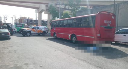 Muere hombre tras ser atropellado por camión urbano en Monterrey