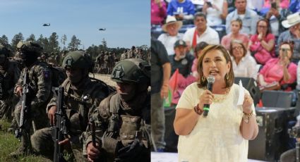 'El Ejército va a dejar de bachear carreteras'; Xóchitl Gálvez promete desmilitarizar a México