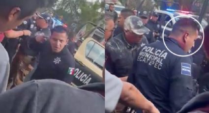 Video: Ladrón muerde y le arranca un pedazo de oreja a un policía en Ecatepec