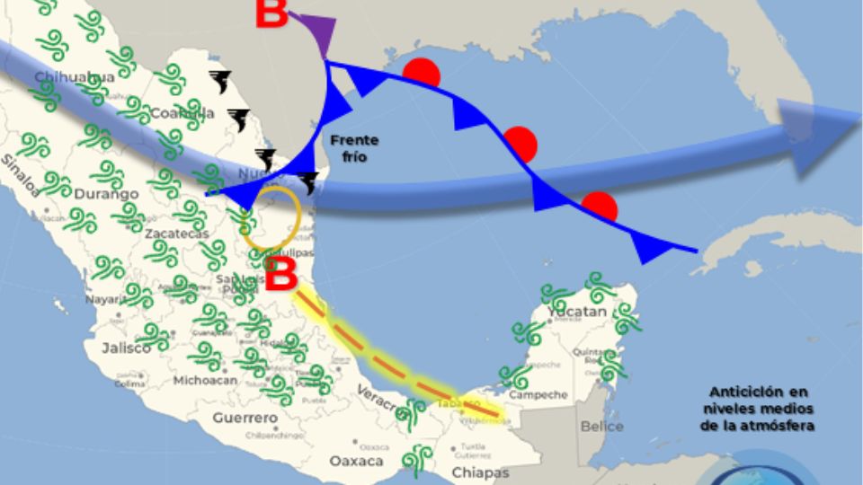 Frente frío 41 recorrerá el noreste de México hoy jueves | Conagua