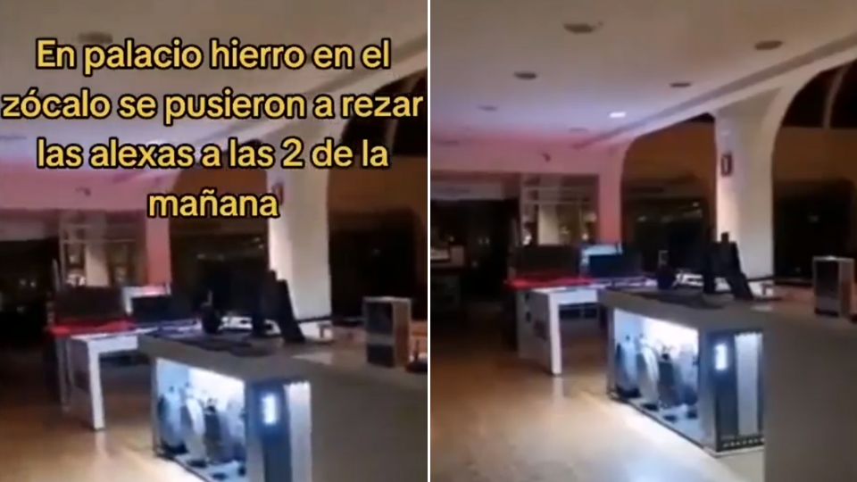 Captan a Alexas rezando a mitad de la madrugada