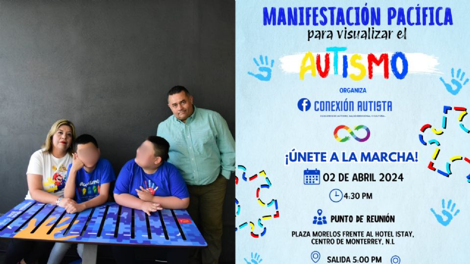 Marcha para concientización sobre autismo.