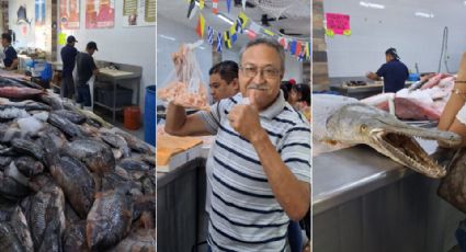 Desde camarones hasta pejelagartos: Regios abarrotan pescaderías en Semana Santa