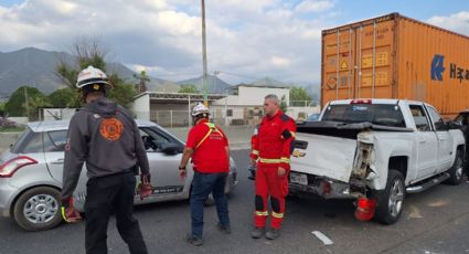 Carambola con tráiler deja 2 lesionados en la Carretera Nacional