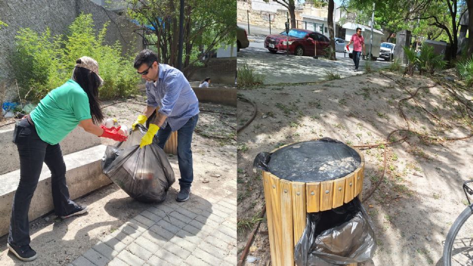 Brigada de limpieza en el Parque Ciudadano