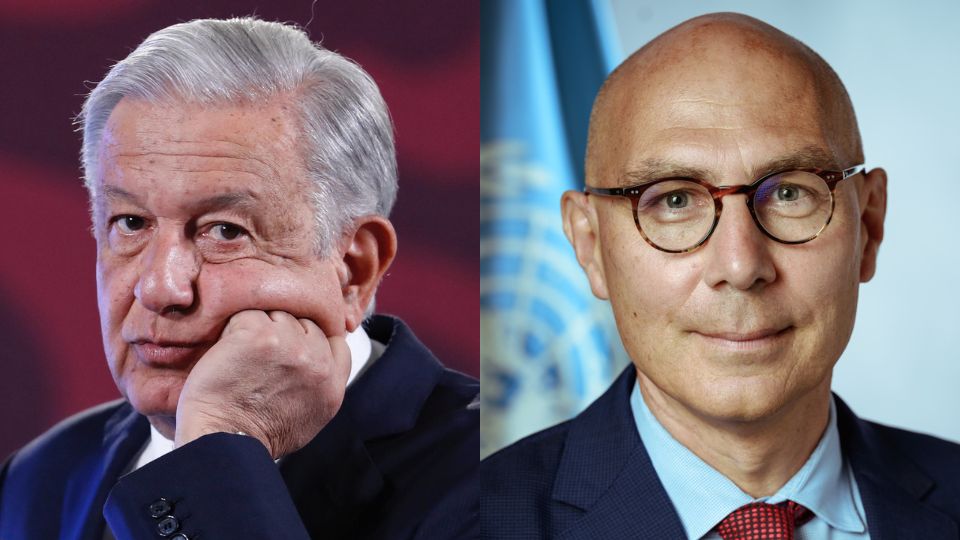 AMLO cuestiona señalamientos de Volker Türk, de la ONU, respecto a violencia electoral |  EFE/Sáshenka Gutiérrez y ONU