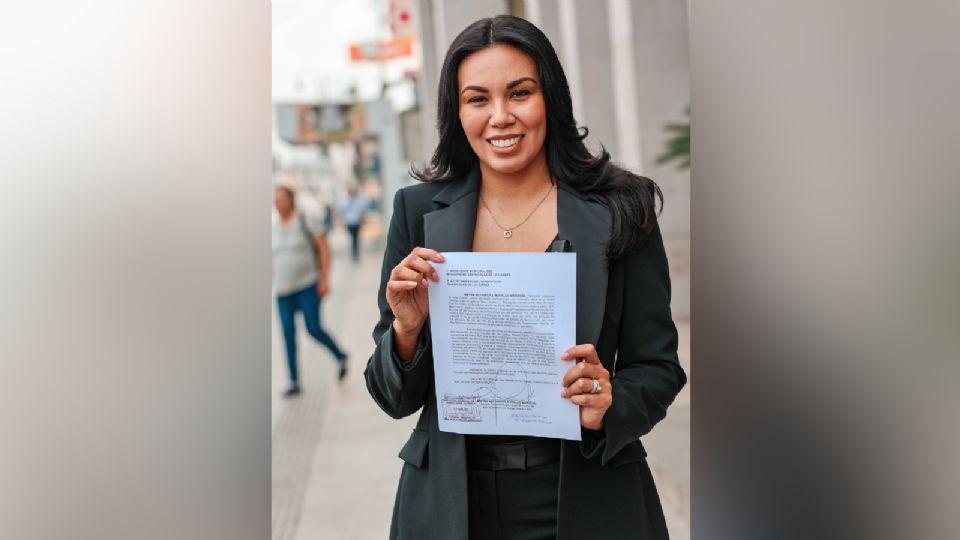 Alejandra Morales, precandidata de Movimiento Ciudadano a la alcaldía de San Nicolás.