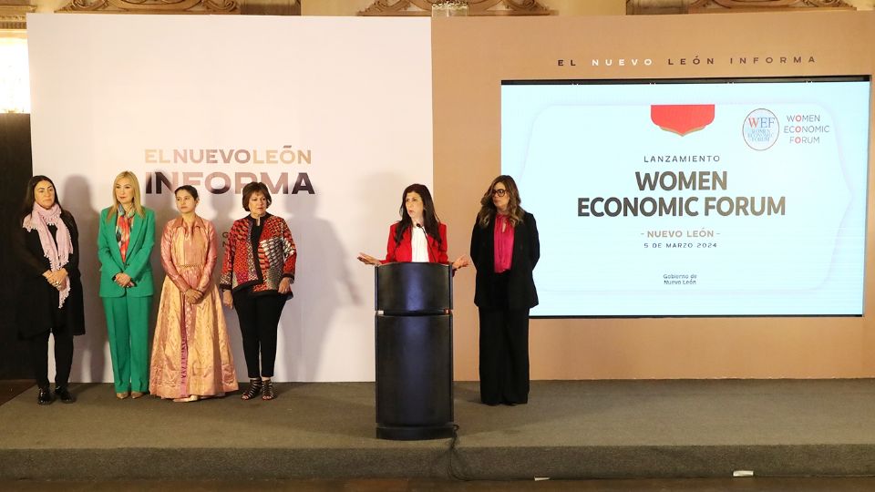 Presentación del Women Economic Forum 2024 en Nuevo León.