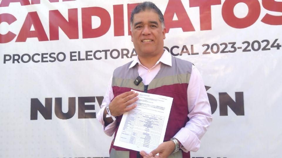 Victor David Guerrero Reséndiz, candidato de Morena a la alcaldía de San Nicolás.